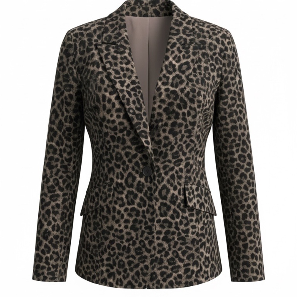 Cabi Fitted Jungle Blazer Sz 12 EUC